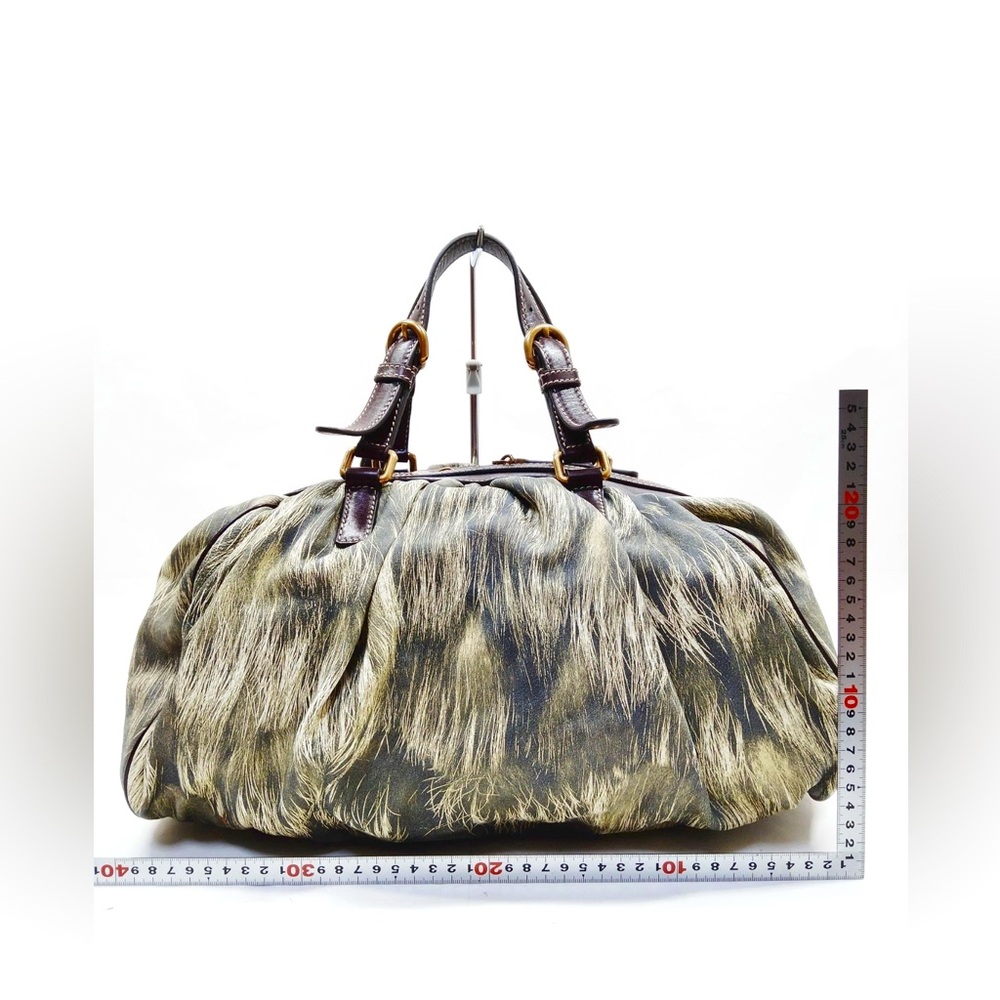 DOLCE & GABBANA Miss Glamorous Fur Print Handbag - Picture 15 of 15